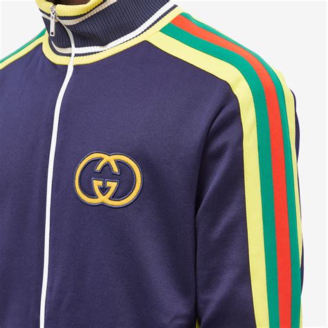 gucci bee track jacket|Gucci double gg track jacket.